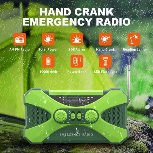 Oasis 3 In 1 Portable Hand Crank AM-FM-NOAA Radio