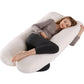 Pregnancy Bliss, U-Shaped Pillow for Energizing Sleep and Relief