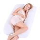 Pregnancy Bliss, U-Shaped Pillow for Energizing Sleep and Relief
